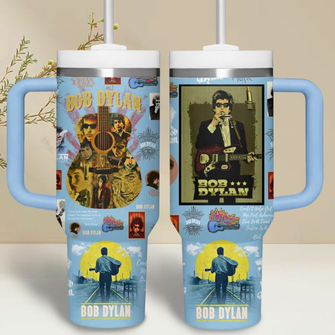 Bob Dylan Music Custom Stanley Quencher 40Oz Stainless Steel Tumbler - Image 6