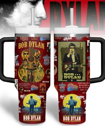 Bob Dylan Music Custom Stanley Quencher 40Oz Stainless Steel Tumbler