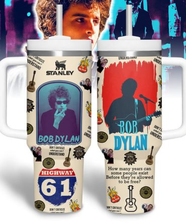 Bob Dylan Music Custom Stanley Quencher 40Oz Stainless Steel Tumbler With Handle