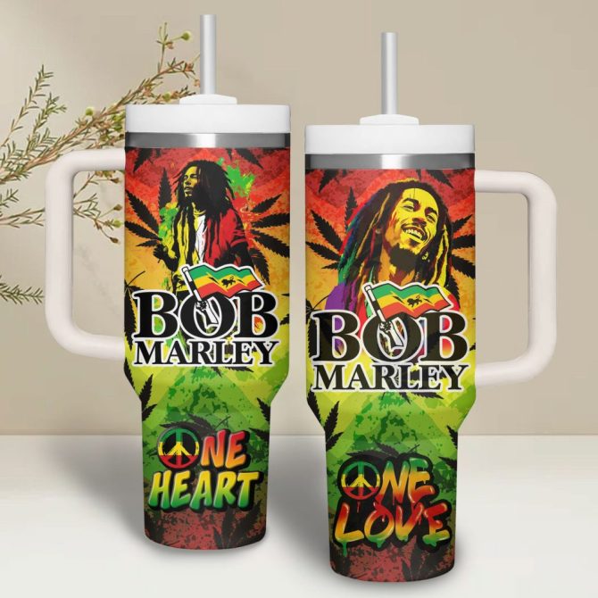 Bob Marley Music Custom Stanley Quencher 40Oz Stainless Steel