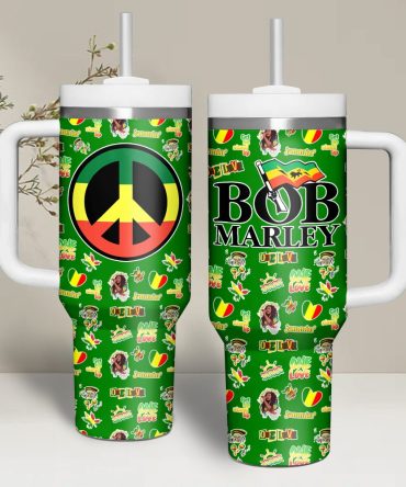 Bob Marley Music Custom Stanley Quencher 40Oz Stainless Steel