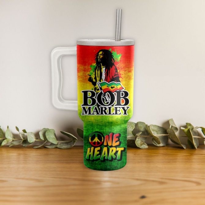 Bob Marley Music Custom Stanley Quencher 40Oz Stainless Steel - Image 3