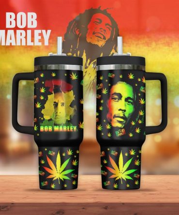 Bob Marley Music Custom Stanley Quencher 40Oz Stainless Steel