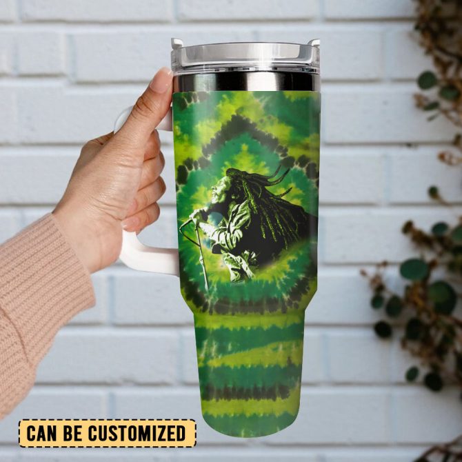 Bob Marley Music Custom Stanley Quencher 40Oz Stainless Steel Tumbler - Image 4