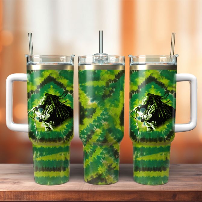 Bob Marley Music Custom Stanley Quencher 40Oz Stainless Steel Tumbler