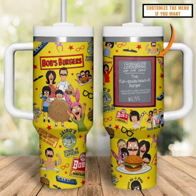 Bob #8217;S Burgers Movies Custom Stanley Quencher 40Oz Stainless Steel Tumbler - Image 5