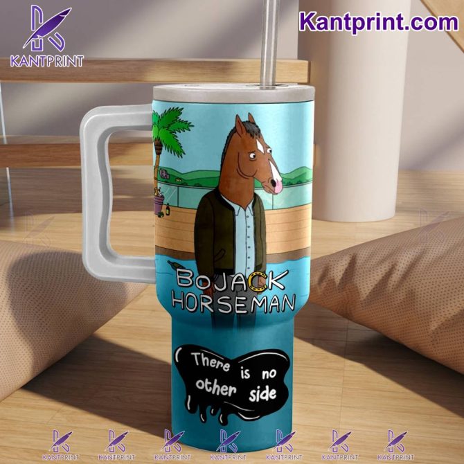 Bojack Horseman Movies Custom Stanley Quencher 40Oz Stainless Steel Tumbler With Handle - Image 2