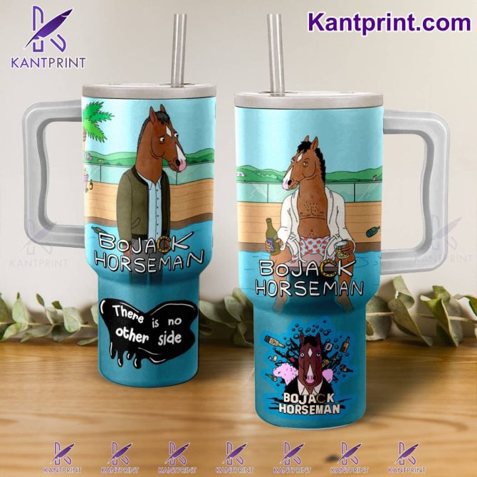 Bojack Horseman Movies Custom Stanley Quencher 40Oz Stainless Steel Tumbler With Handle