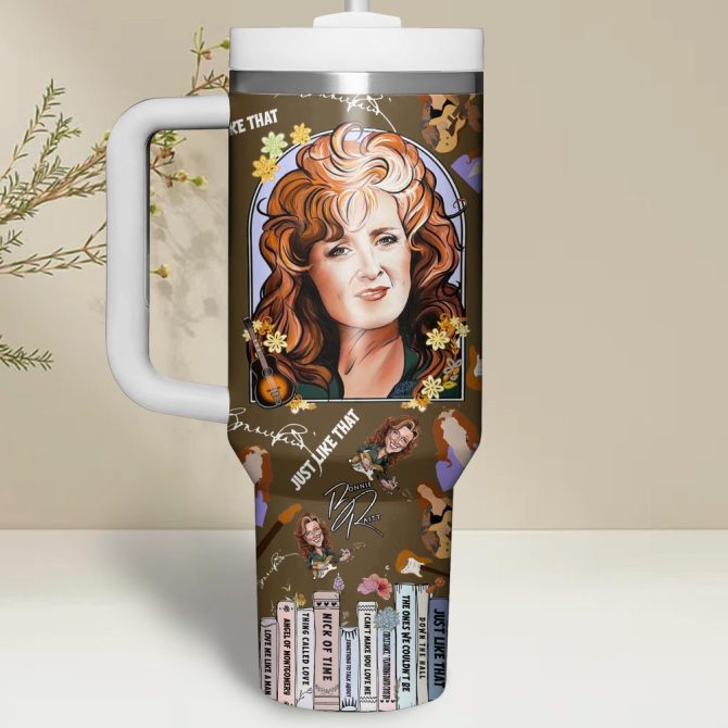 Bonnie Raitt Music Custom Stanley Quencher 40Oz Stainless Steel - Image 3