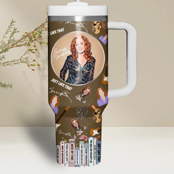 Bonnie Raitt Music Custom Stanley Quencher 40Oz Stainless Steel - Image 2