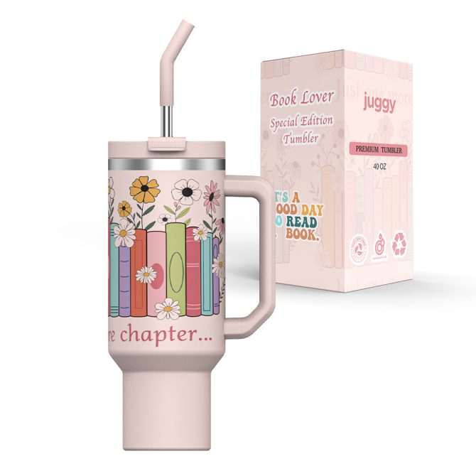 Book Lover Custom Stanley Quencher 40Oz Stainless Steel Tumbler