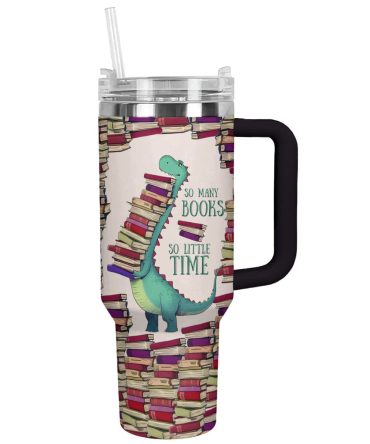 Books Custom Stanley Quencher 40Oz Stainless Steel Tumbler With Handle