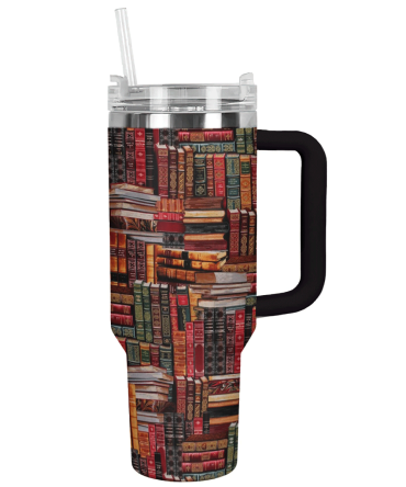 Books Custom Stanley Quencher 40Oz Stainless Steel Tumbler With Handle