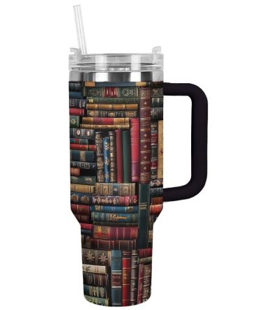 Books Custom Stanley Quencher 40Oz Stainless Steel Tumbler With Handle