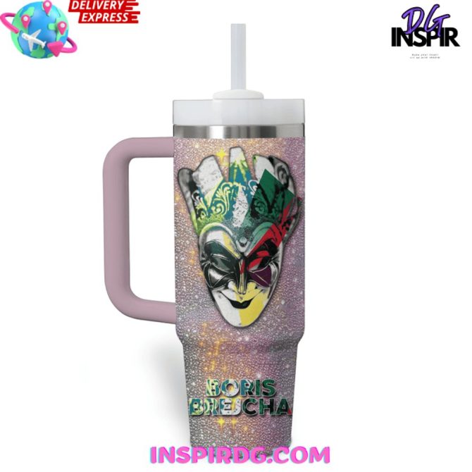 Boris Brejcha Music Custom Stanley Quencher 40Oz Stainless Steel Tumbler - Image 3