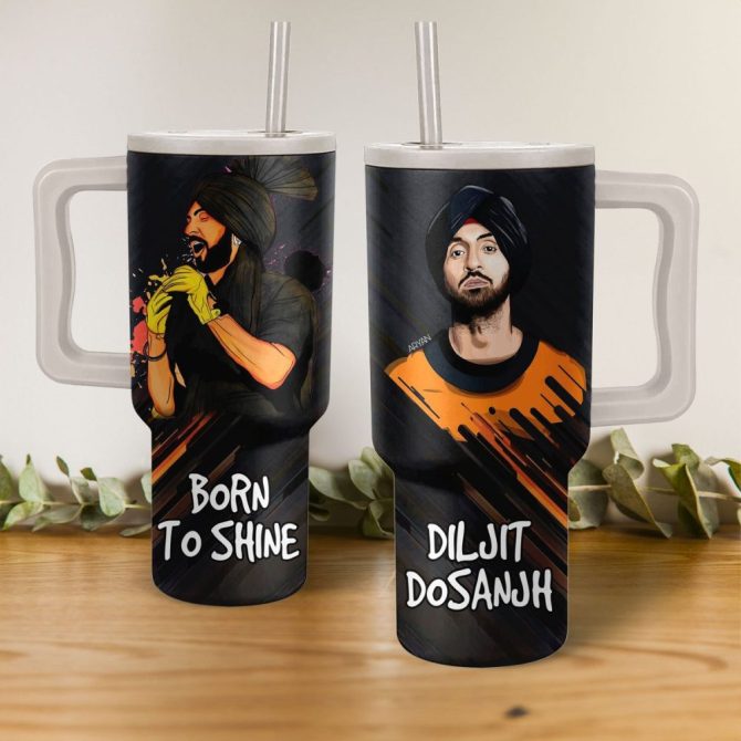 Born To Shine By Diljit Dosanjh Music Custom Stanley Quencher 40Oz Stainless Steel