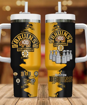 Boston Bruins Nhl Custom Stanley Quencher 40Oz Stainless Steel Tumbler