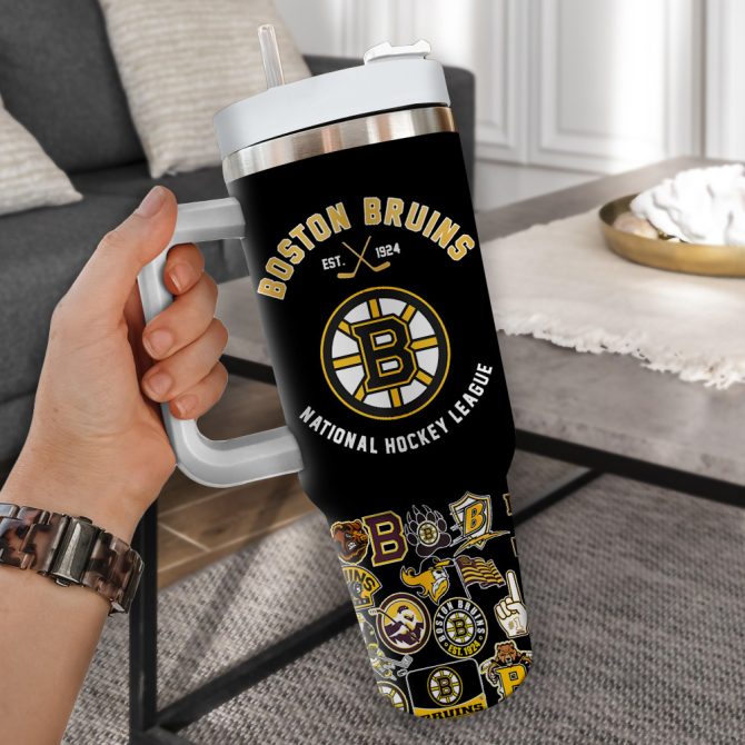 Boston Bruins Nhl Custom Stanley Quencher 40Oz Stainless Steel Tumbler - Image 2