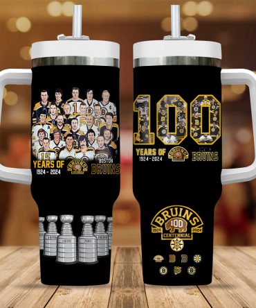 Boston Bruins Nhl Custom Stanley Quencher 40Oz Stainless Steel Tumbler