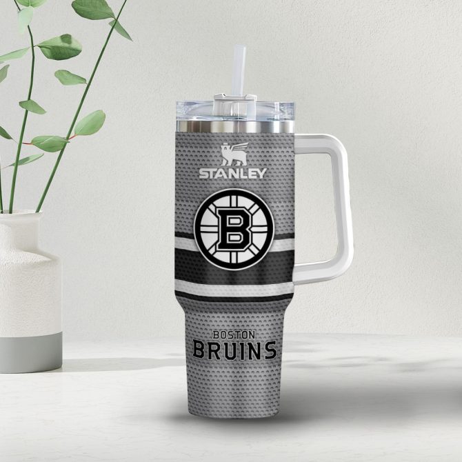 Boston Bruins Nhl Custom Stanley Quencher 40Oz Stainless Steel Tumbler - Image 4