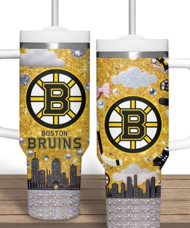 Boston Bruins Nhl Custom Stanley Quencher 40Oz Stainless Steel Tumbler