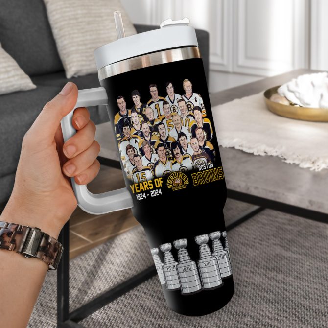 Boston Bruins Nhl Custom Stanley Quencher 40Oz Stainless Steel Tumbler - Image 2