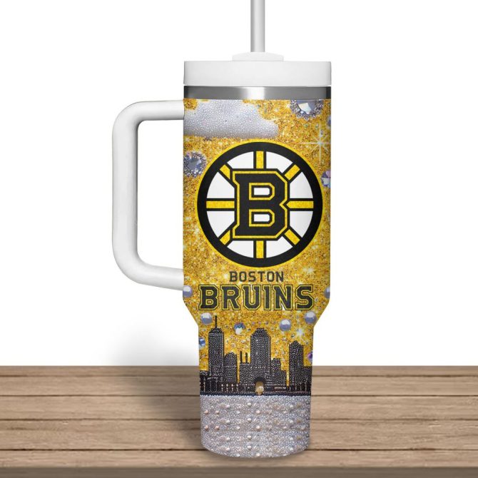 Boston Bruins Nhl Custom Stanley Quencher 40Oz Stainless Steel Tumbler - Image 2