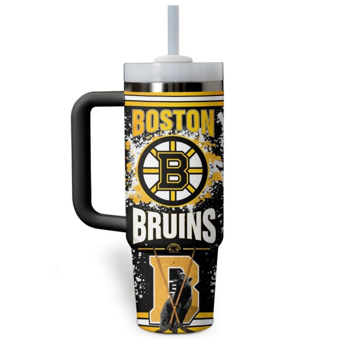 Boston Bruins Nhl Custom Stanley Quencher 40Oz Stainless Steel - Image 2