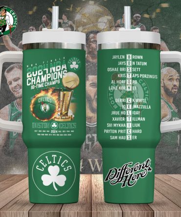 Boston Celtics Nba Custom Stanley Quencher 40Oz Stainless Steel Tumbler With Handle