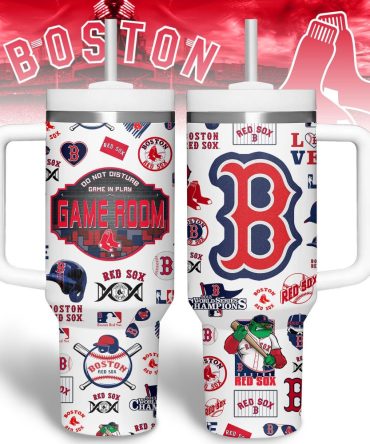 Boston Red Sox Mlb Custom Stanley Quencher 40Oz Stainless Steel Tumbler