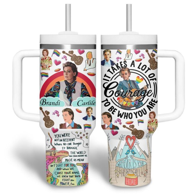 Brandi Carlile Music Custom Stanley Quencher 40Oz Stainless Steel Tumbler With Handle