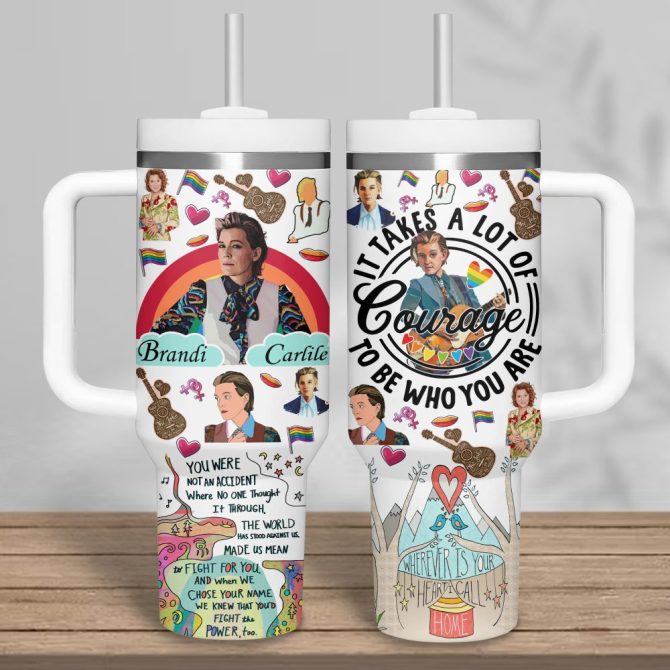 Brandi Carlile Music Custom Stanley Quencher 40Oz Stainless Steel Tumbler With Handle - Image 2