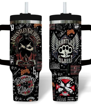 Brantley Gilbert Music Custom Stanley Quencher 40Oz Stainless Steel Tumbler