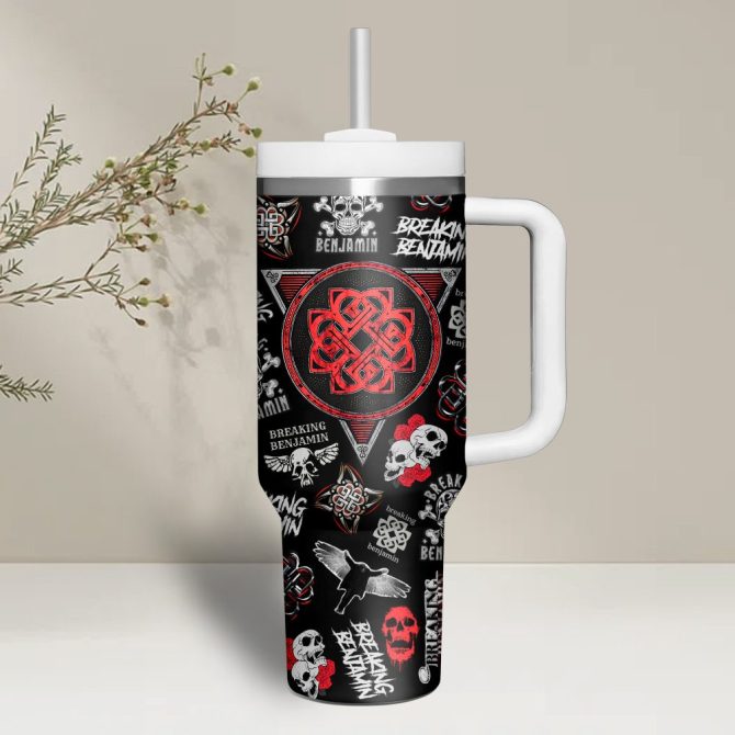 Breaking Benjamin Music Custom Stanley Quencher 40Oz Stainless Steel - Image 3