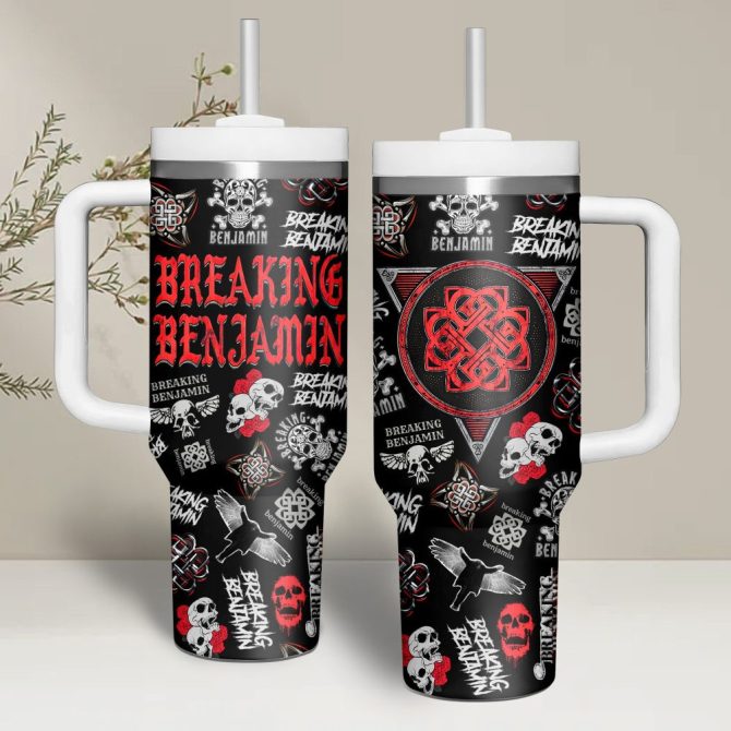 Breaking Benjamin Music Custom Stanley Quencher 40Oz Stainless Steel