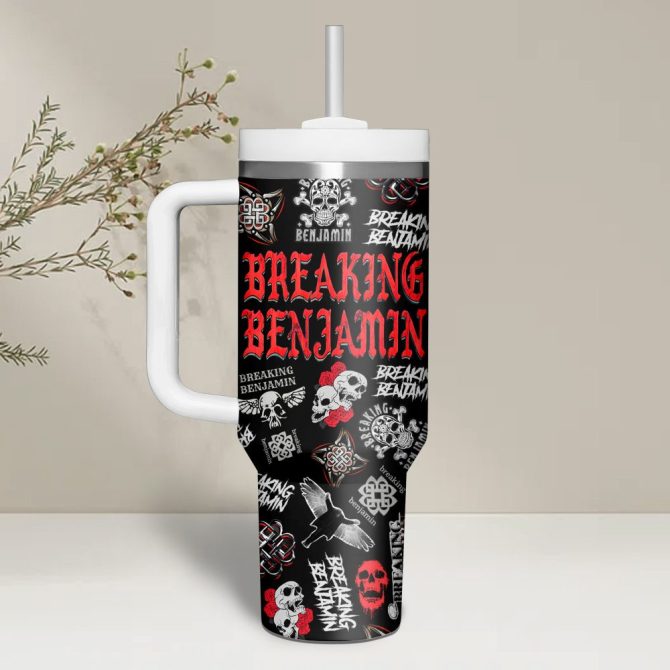 Breaking Benjamin Music Custom Stanley Quencher 40Oz Stainless Steel - Image 2