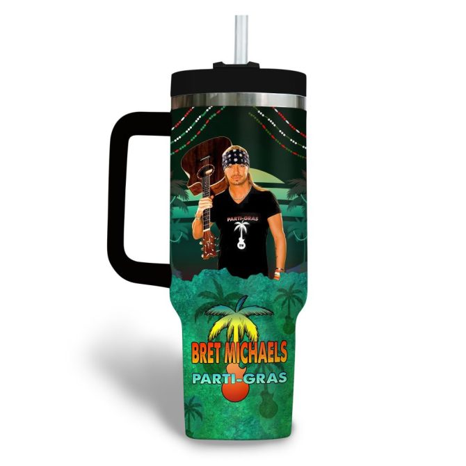 Bret Michaels Music Custom Stanley Quencher 40Oz Stainless Steel Tumbler - Image 4