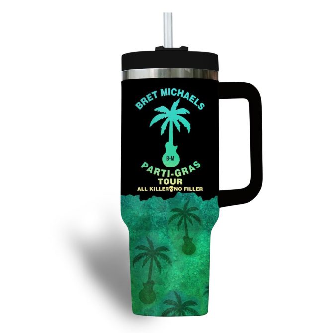 Bret Michaels Music Custom Stanley Quencher 40Oz Stainless Steel Tumbler - Image 3