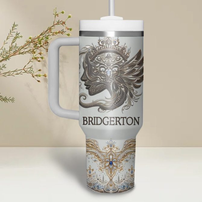 Bridgerton Tv Series Custom Stanley Quencher 40Oz Stainless Steel - Image 2