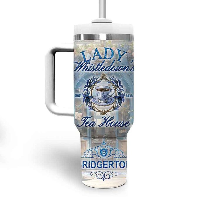 Bridgerton Tv Series Custom Stanley Quencher 40Oz Stainless Steel Tumbler - Image 4