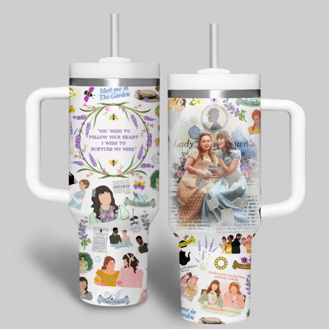 Bridgerton Tv Series Custom Stanley Quencher 40Oz Stainless Steel Tumbler - Image 4