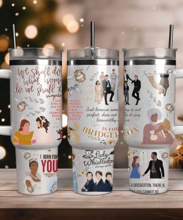 Bridgerton Tv Series Custom Stanley Quencher 40Oz Stainless Steel Tumbler