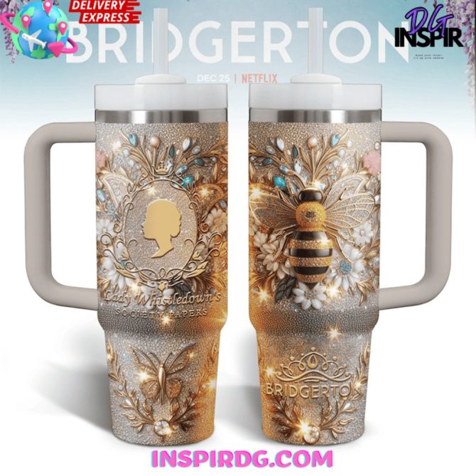 Bridgerton Tv Series Custom Stanley Quencher 40Oz Stainless Steel Tumbler