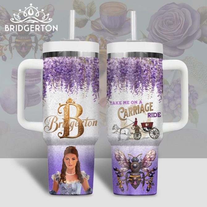 Bridgerton Tv Series Custom Stanley Quencher 40Oz Stainless Steel Tumbler
