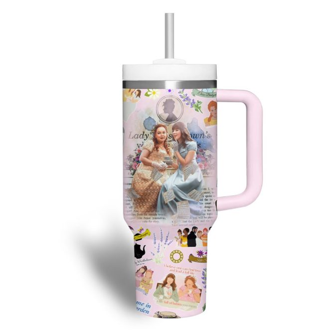 Bridgerton Tv Series Custom Stanley Quencher 40Oz Stainless Steel Tumbler - Image 3