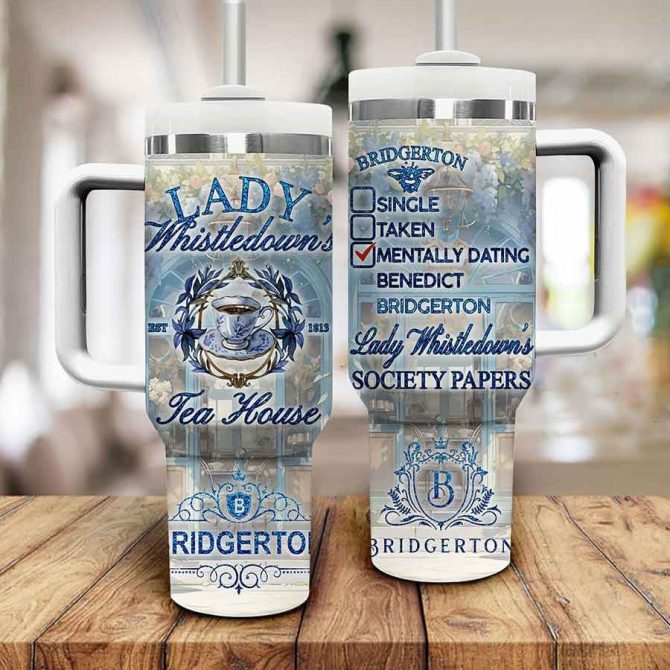 Bridgerton Tv Series Custom Stanley Quencher 40Oz Stainless Steel Tumbler - Image 2