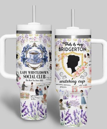 Bridgerton Tv Series Custom Stanley Quencher 40Oz Stainless Steel Tumbler