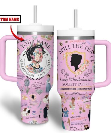 Bridgerton Tv Series Custom Stanley Quencher 40Oz Stainless Steel Tumbler