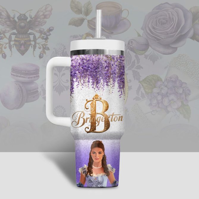 Bridgerton Tv Series Custom Stanley Quencher 40Oz Stainless Steel Tumbler - Image 2