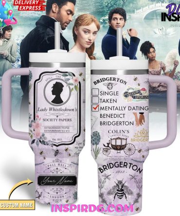 Bridgerton Tv Series Custom Stanley Quencher 40Oz Stainless Steel Tumbler